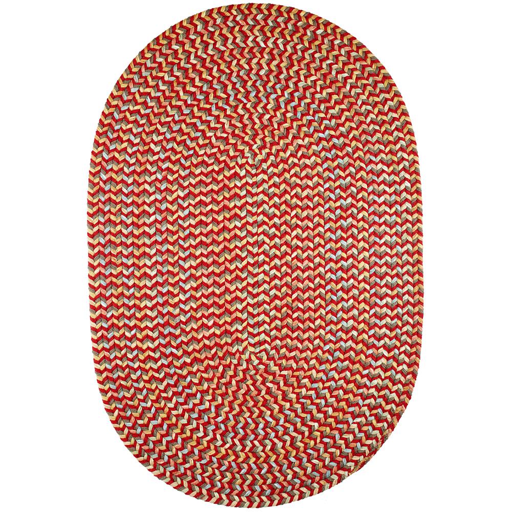 Cypress Brilliant Red 8X11 Oval. Picture 1