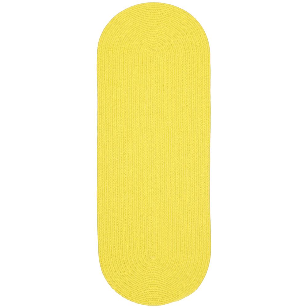 Happy Braids Solid Yellow 2X8 Oval. Picture 1