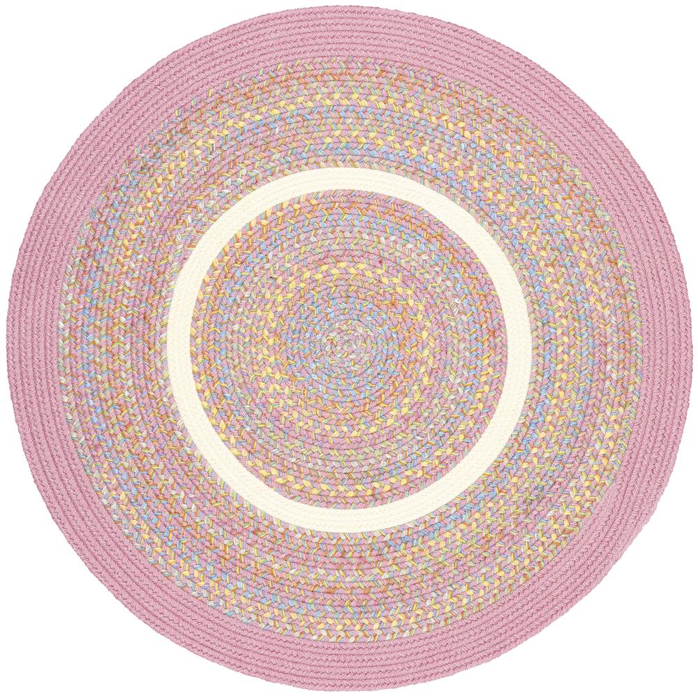 Kids' Isle Pink Banded 6' Round. Picture 1