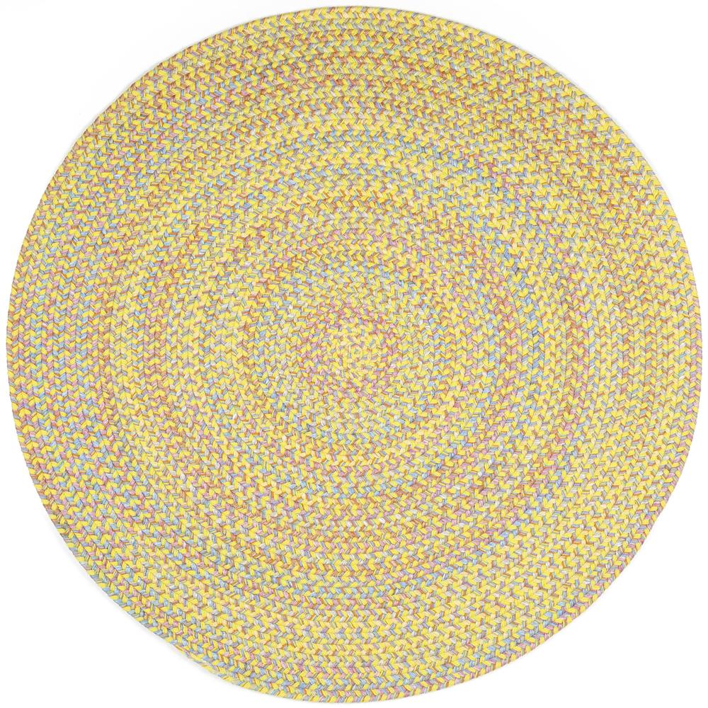 Playtime Yellow  Multi  4' Round. The main picture.