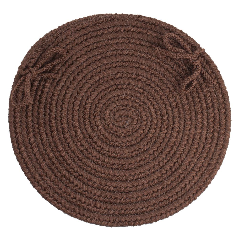 WearEver Brown Poly 15" Chair Pad. Picture 1