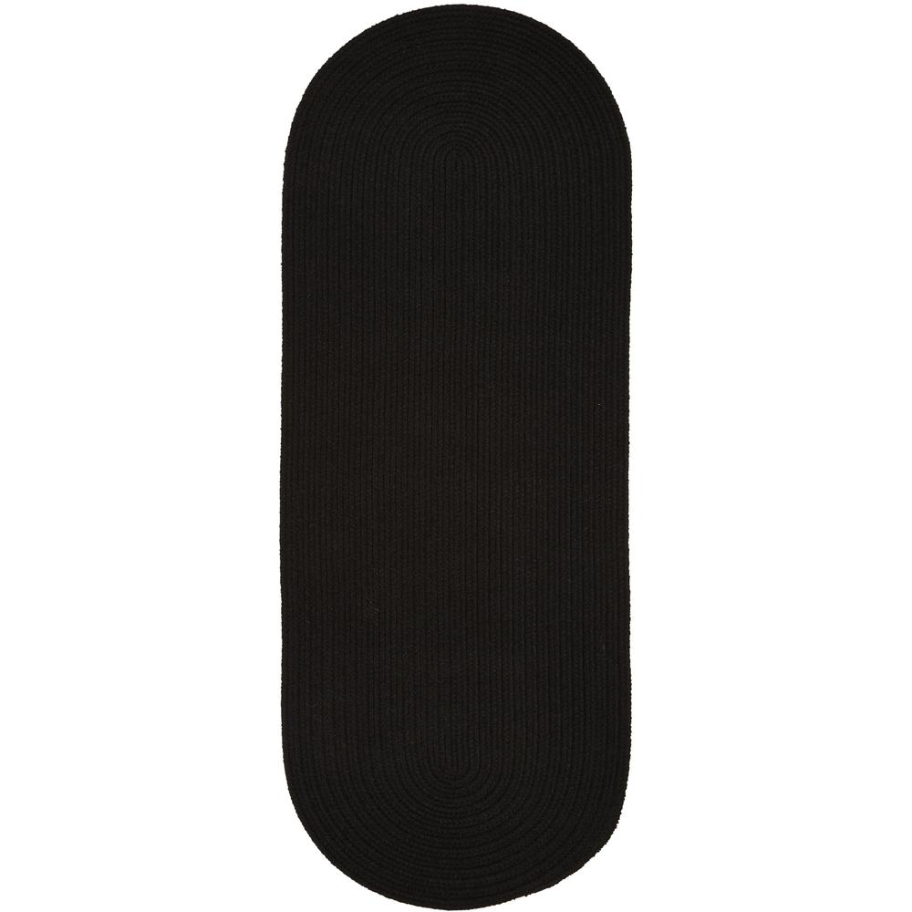WearEver Black Poly 2X6 Oval. Picture 1