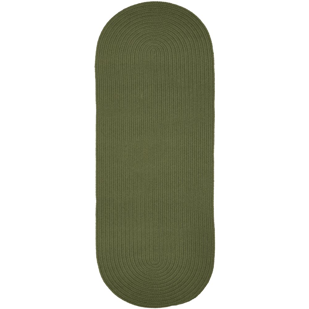 WearEver Olive Poly 2X8 Oval. Picture 1