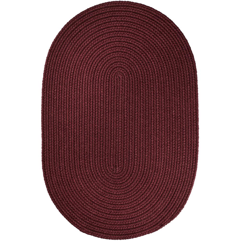 WearEver Burgundy Poly 3X5 Oval. Picture 1