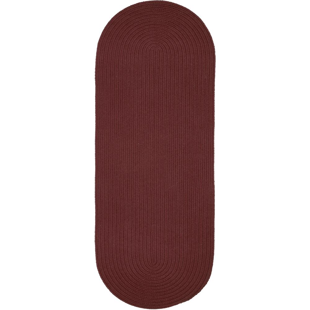 WearEver Burgundy Poly 2X6 Oval. Picture 1