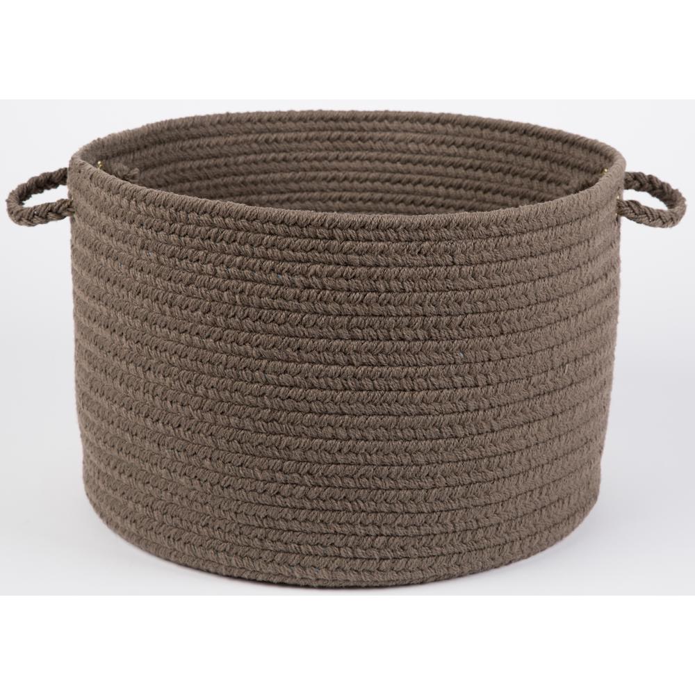 WearEver Dark Taupe Poly 18" x 12" Basket. Picture 1