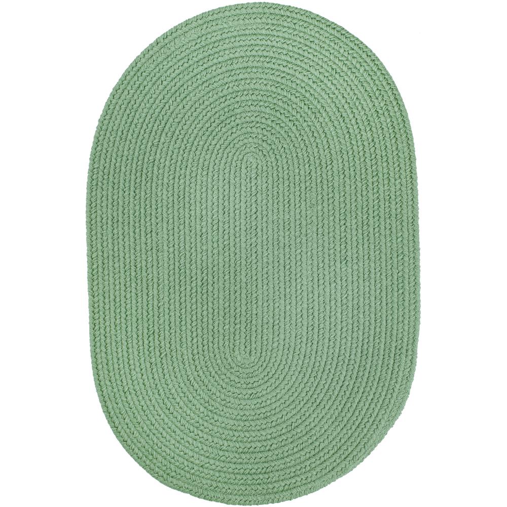 WearEver Celadon Poly 3X5 Oval. Picture 1