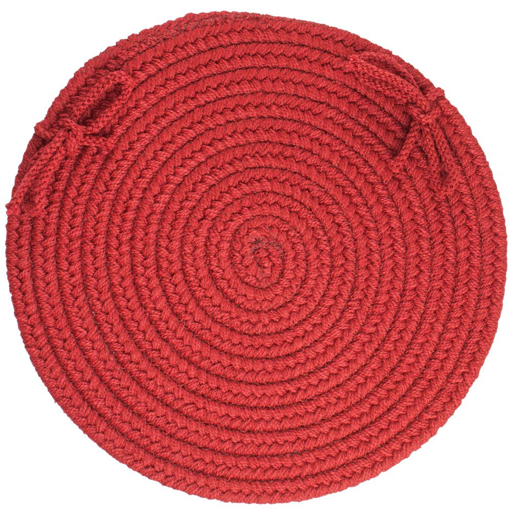 WearEver Brilliant Red Poly 15" Chair Pad. Picture 1