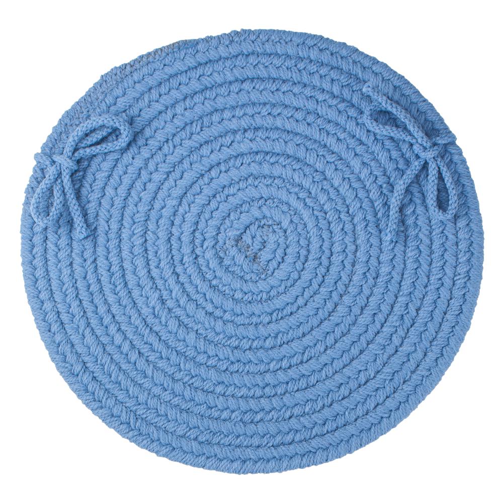 WearEver French Blue Poly 15" Chair Pad. Picture 1