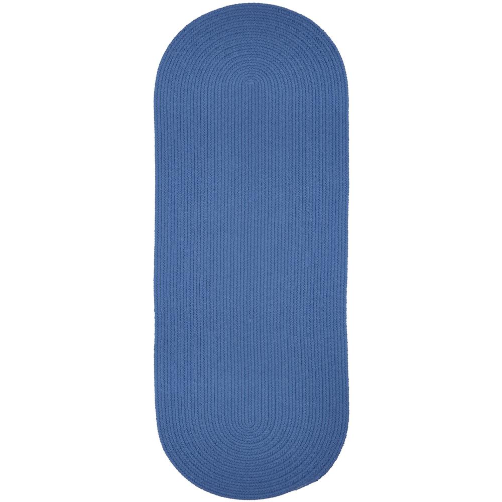 WearEver French Blue Poly 2X8 Oval. Picture 1