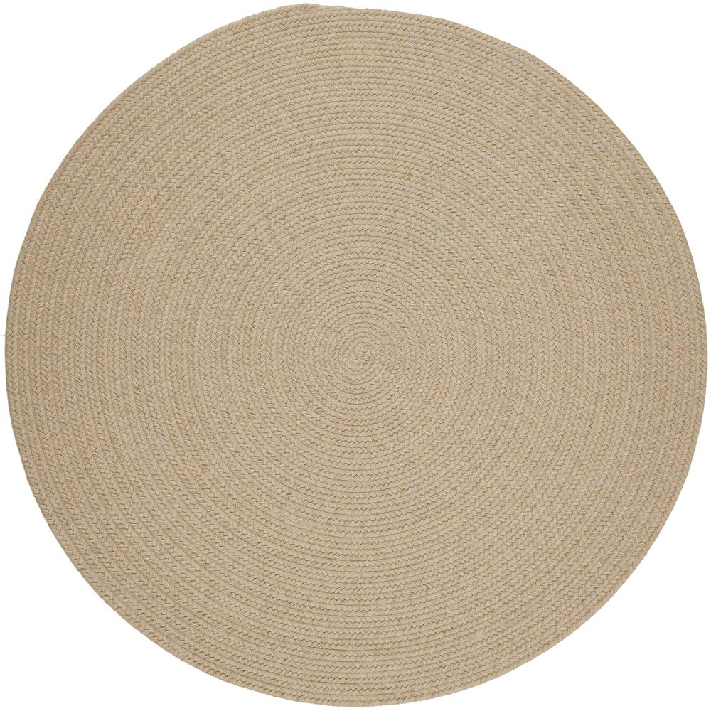 Solid Sand Wool 4' Round. The main picture.