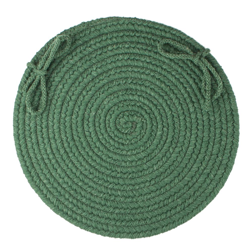 Solid Hunter Green Wool C/P's Set-of-4. The main picture.