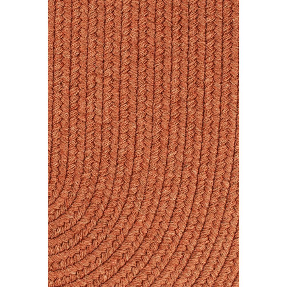 Solid Terra Cotta Wool 2X8 Oval. Picture 2