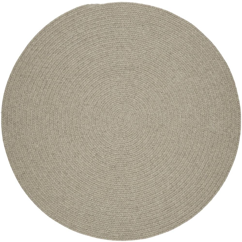 Solid Lt. Gray Wool 8' Round. The main picture.