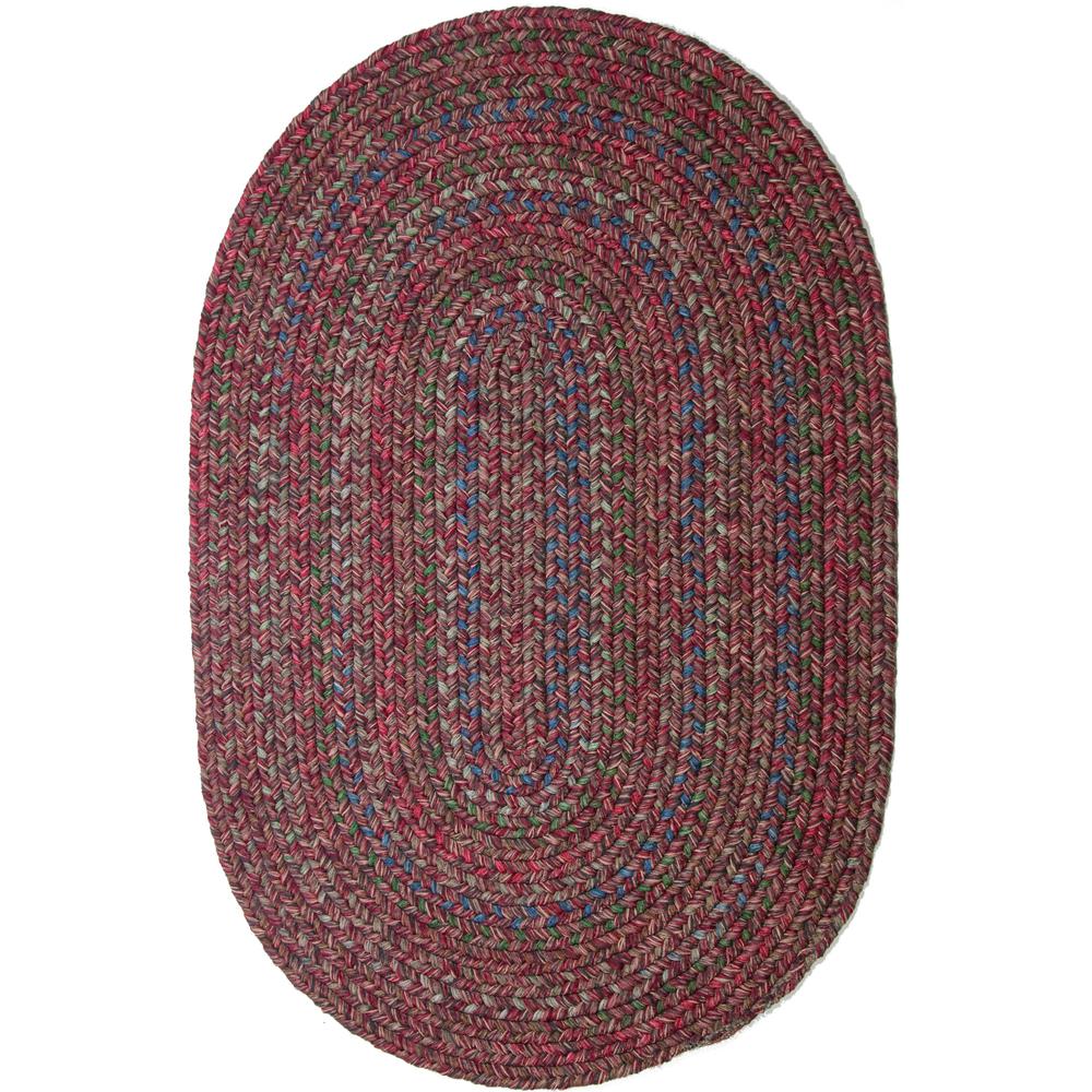 Sophia Burgundy red multicolored 10X13 Oval. The main picture.