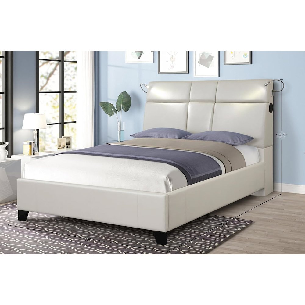 Calypso White King Bed With Bt. Picture 2