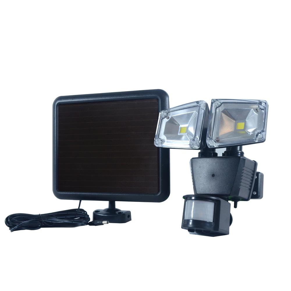 Dual Head Solar Motion Security Light. Picture 1