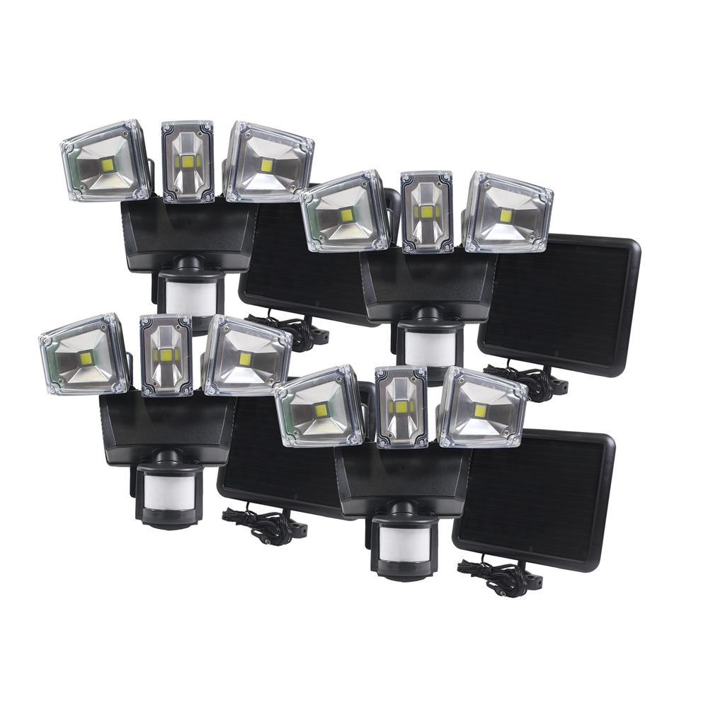 Triple COB Solar Motion Activated Security Light with Integrated LED (4-Pack). Picture 6