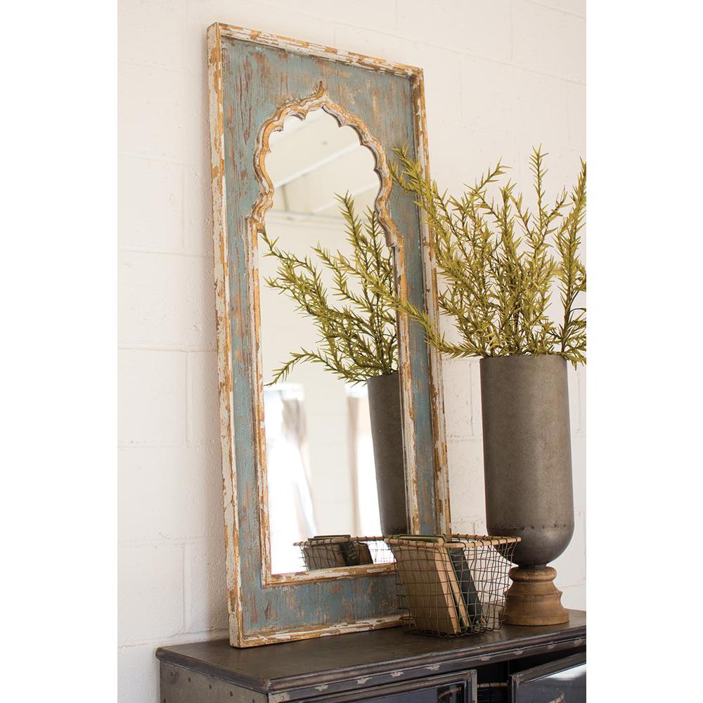 Painted Wooden Mirror. Picture 2