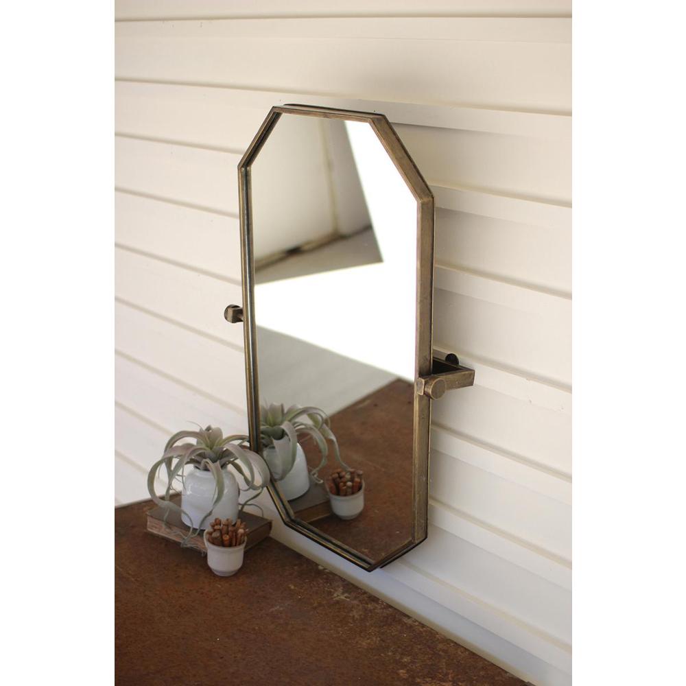 Geometric Wall Mirror With Adjustable Bracket. Picture 2