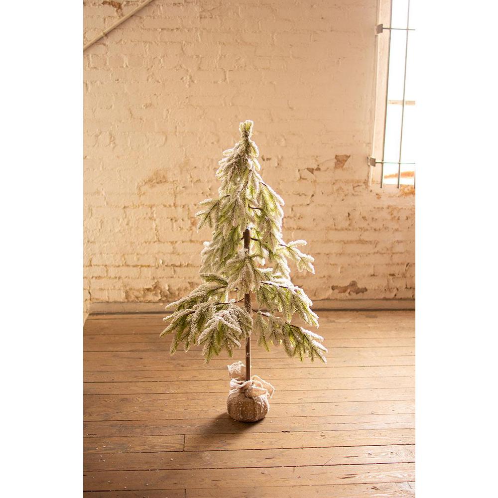 Artificial Frosted Christmas Tree - Medium. Picture 2