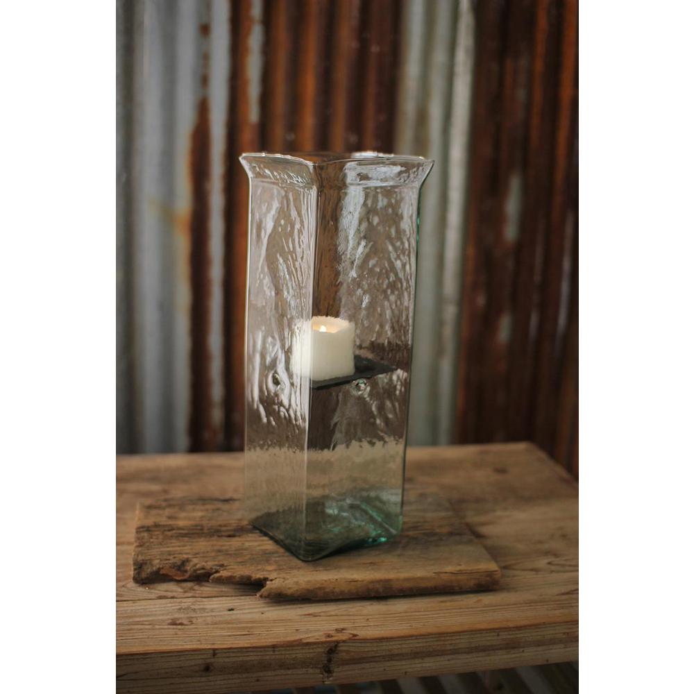 Square Candle Hurricane - Large. Picture 2