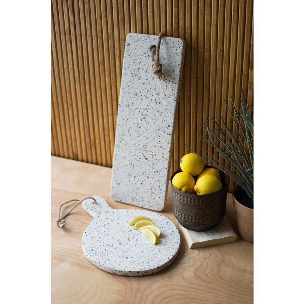 Terrazzo Cutting Board - Round With Hole. Picture 2