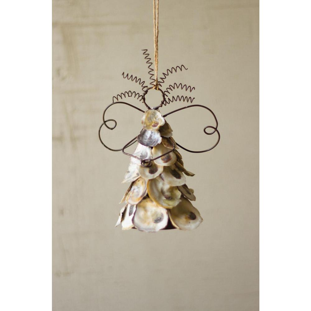 Oyster Shell Angel Ornament. Picture 2