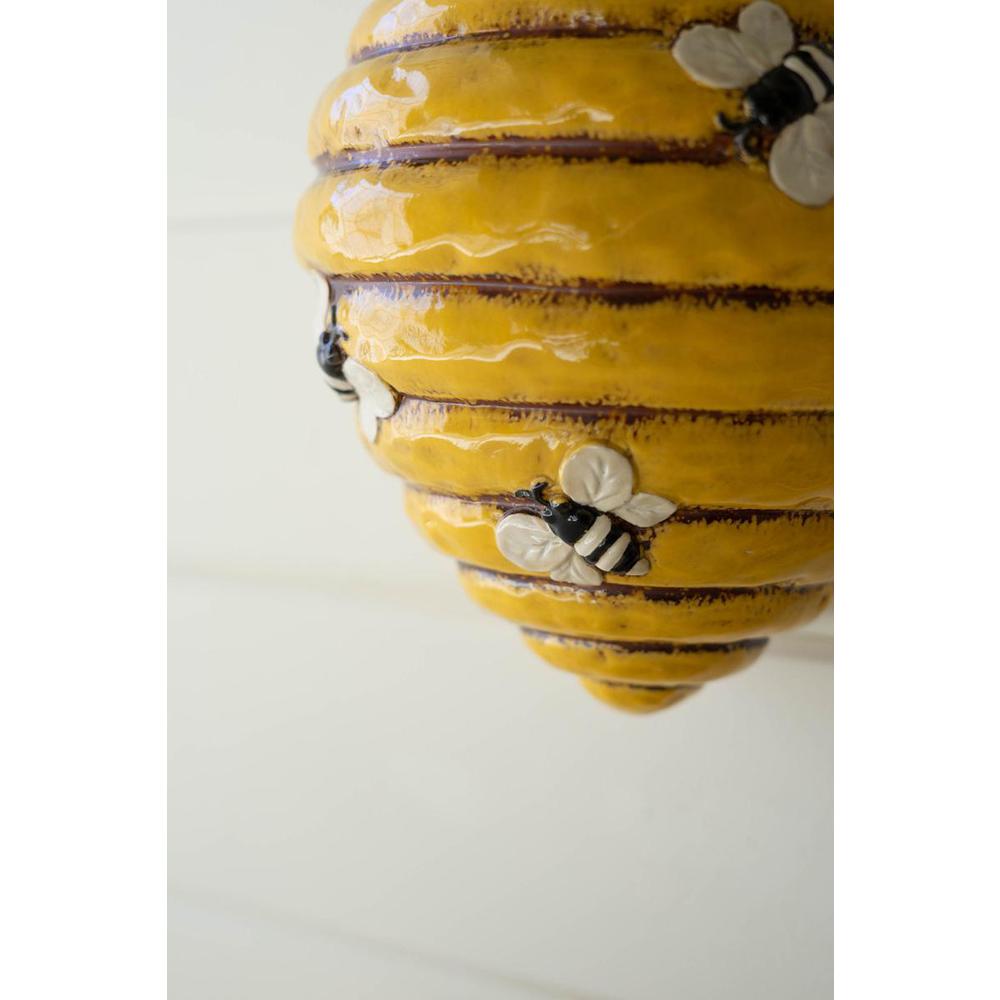 Ceramic Bee Hive Wall Planter. Picture 4