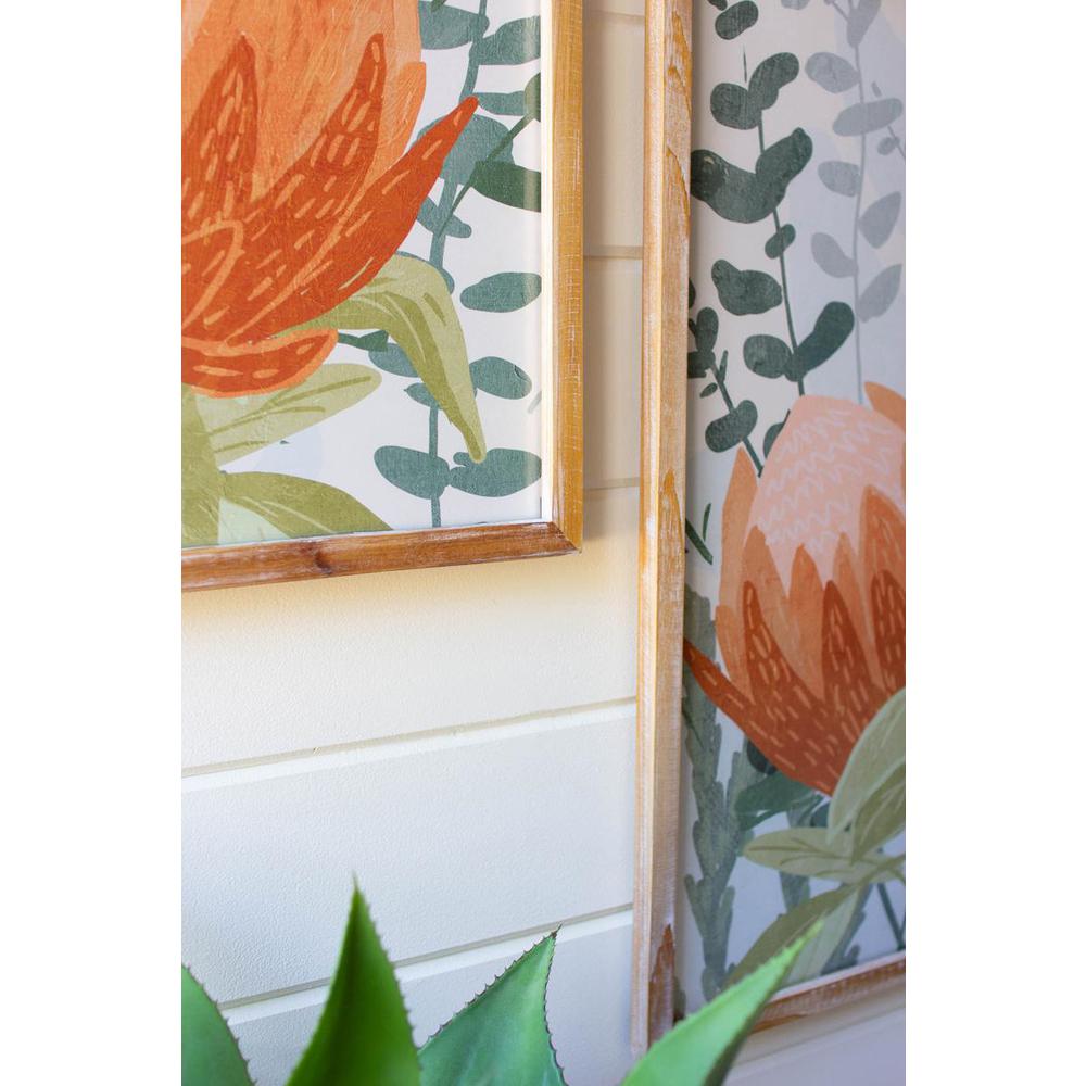 Set Of Two Framed Prints Under Glass - Protea. Picture 4