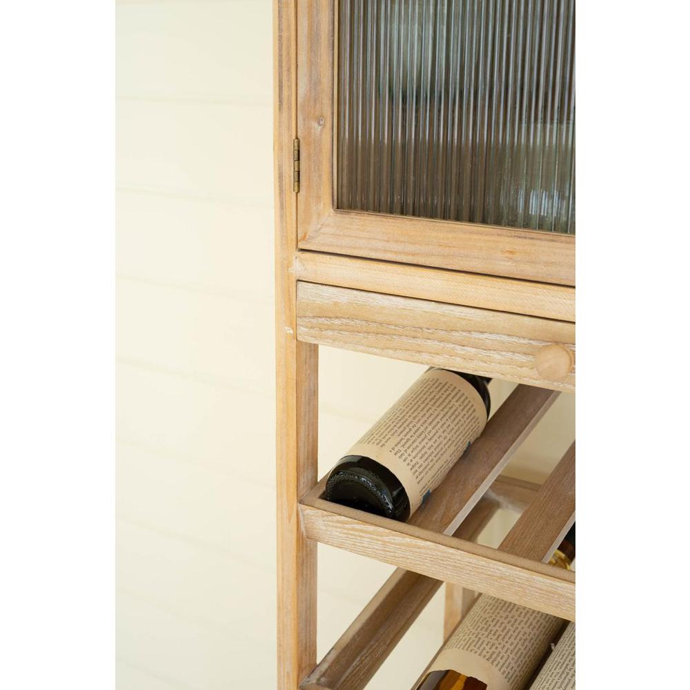 Tall Wooden Wine Cabinet. Picture 3