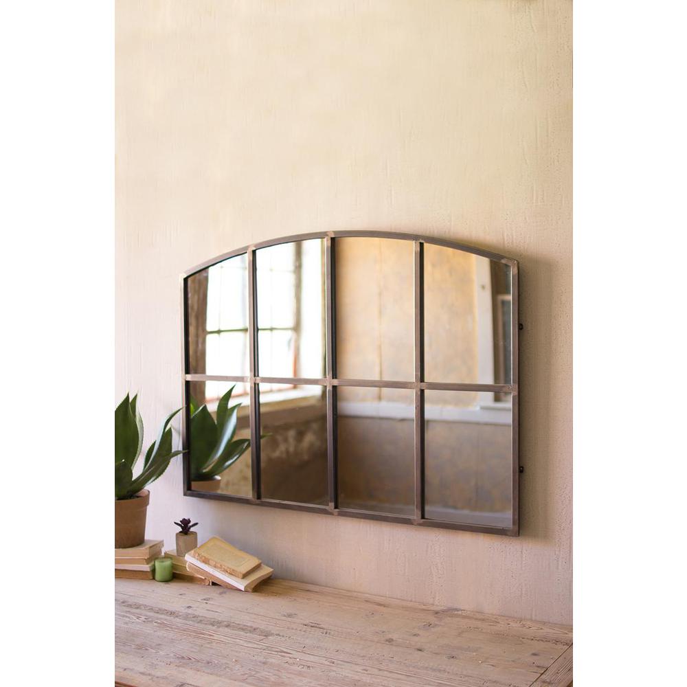 Arched Metal Wall Mirror. Picture 1