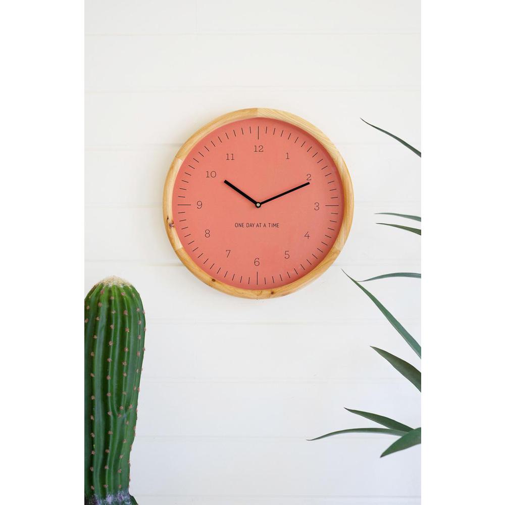 One Day At A Time Wall Clock. Picture 1