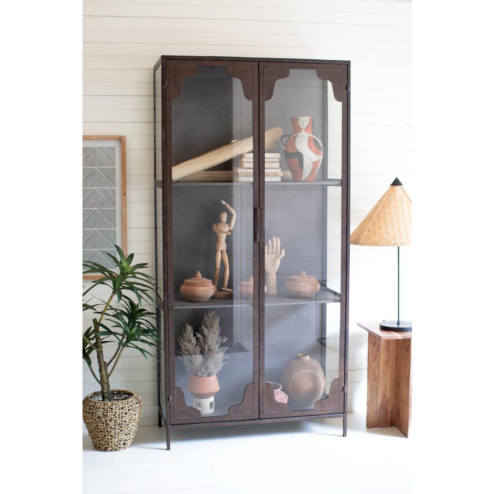 Metal And Glass Cabinet. Picture 5