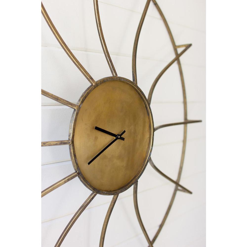 Antique Brass Wall Clock. Picture 3