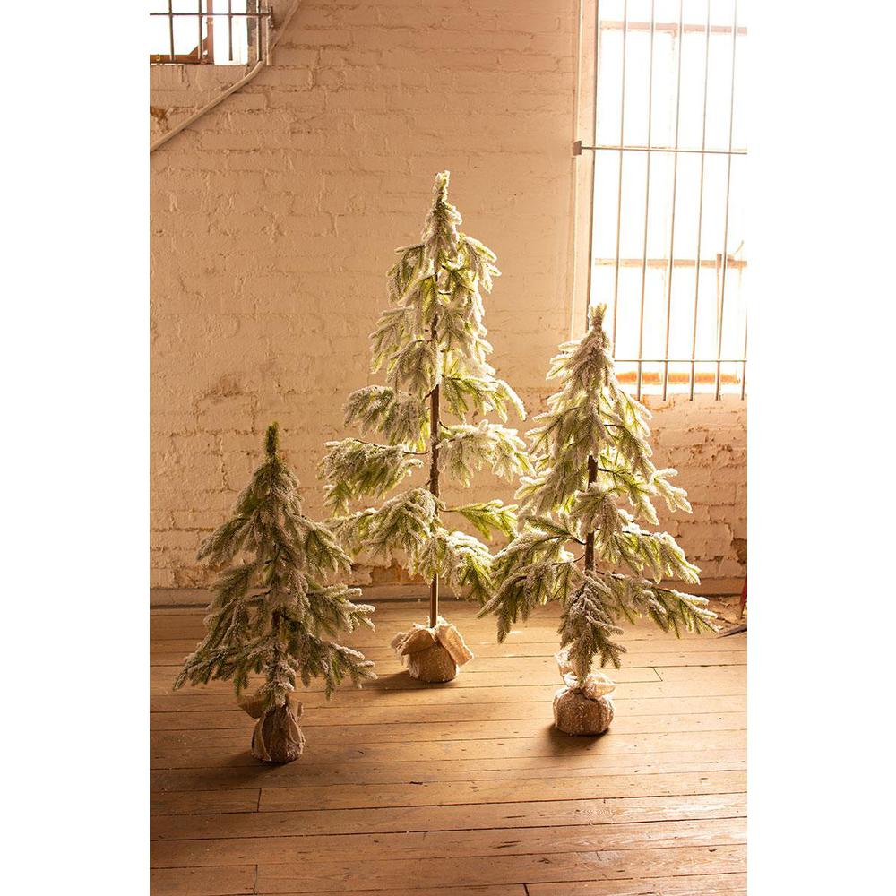 Artificial Frosted Christmas Tree - Large. Picture 3