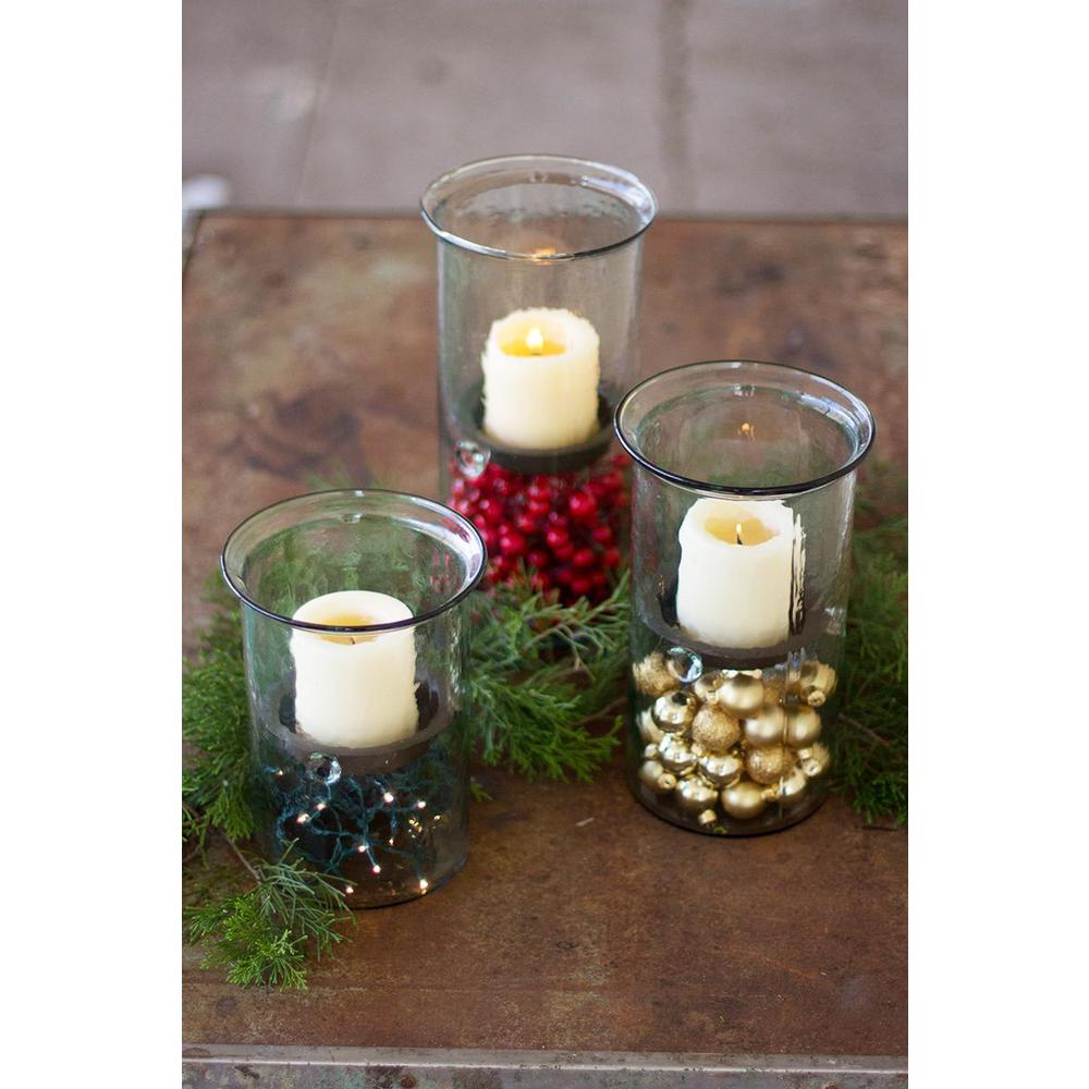 Mini Glass Candle Cylinders W Rustic Insert - Medium. Picture 3