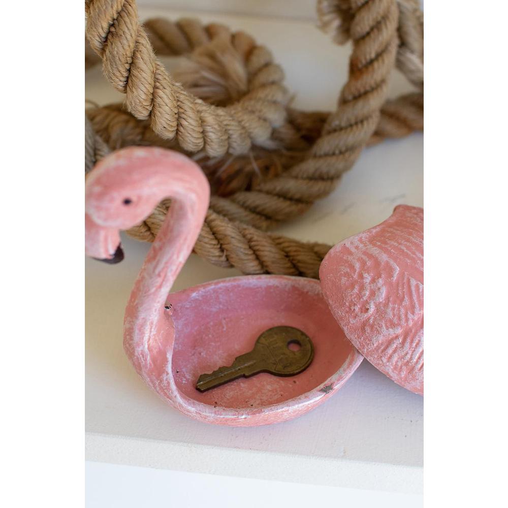 Cast Iron Flamingo Hide-A Key. Picture 3