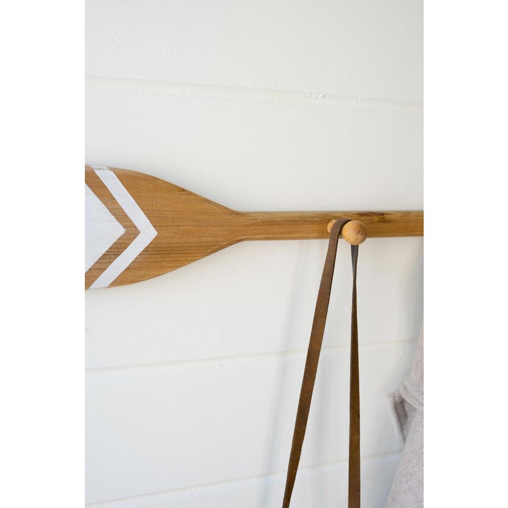 Wooden Paddle Coat Rack. Picture 4