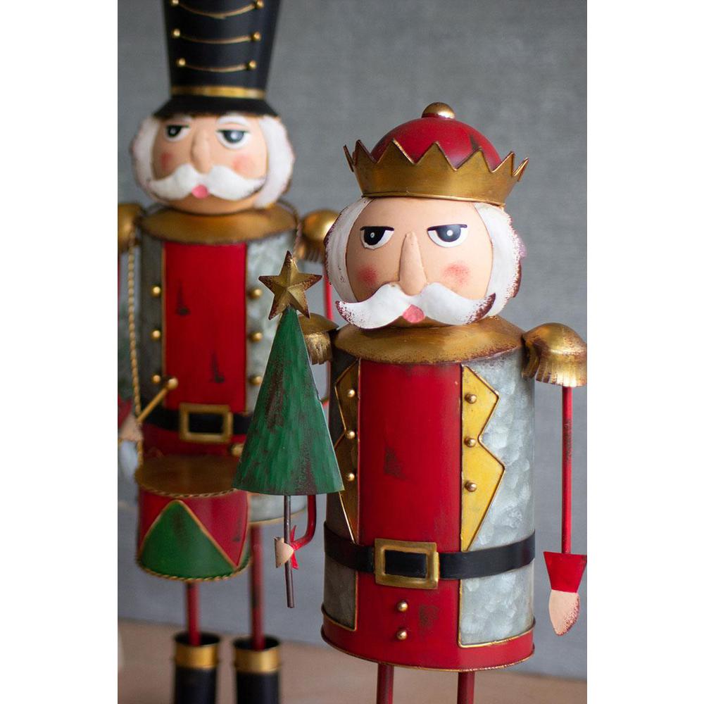 Set Of Three Painted Metal Nutcrackers - One Each Design, 1 - Baker's