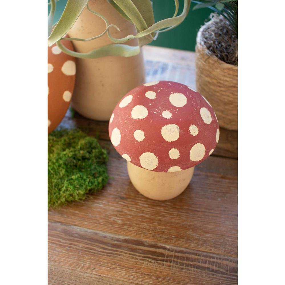 Set Of Two Clay Mushroom Canisters. Picture 3