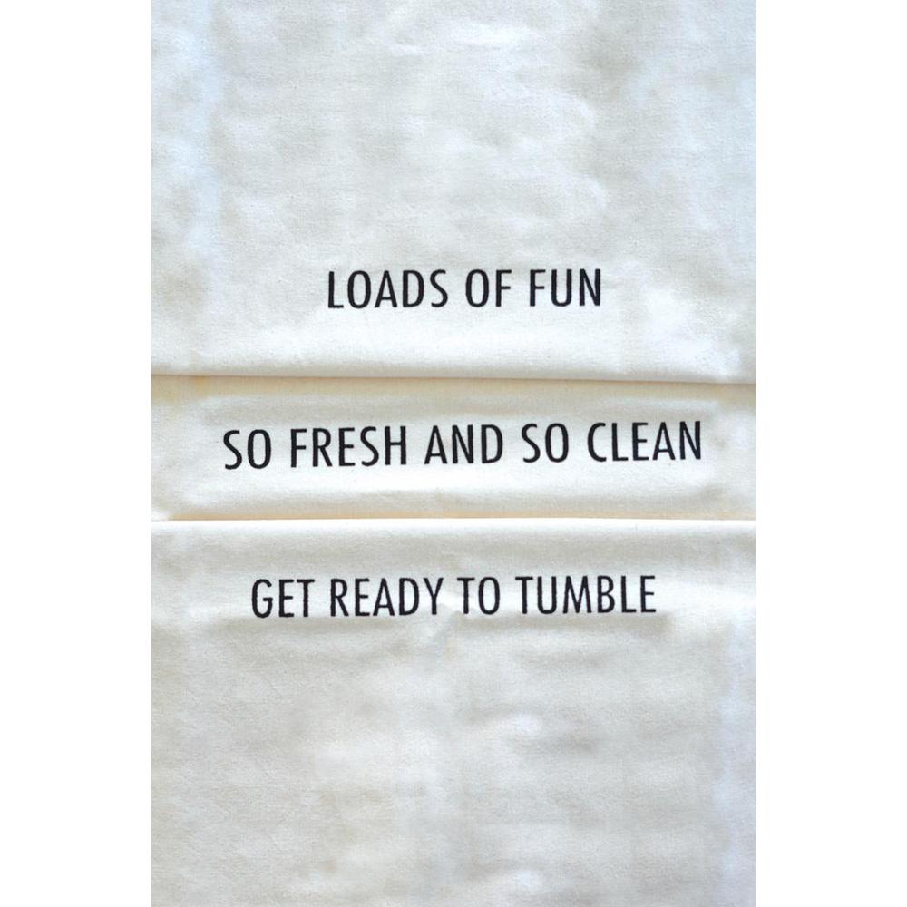 Set Of Three Laundry Bags With Sayings. Picture 6