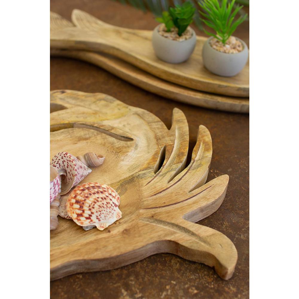 Carved Wooden Crab Platter. Picture 3
