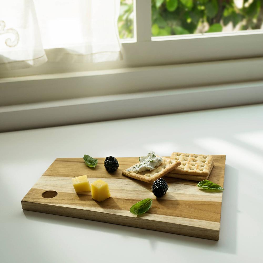 Teak Wood Cheese/Bread Board Asym. Picture 3