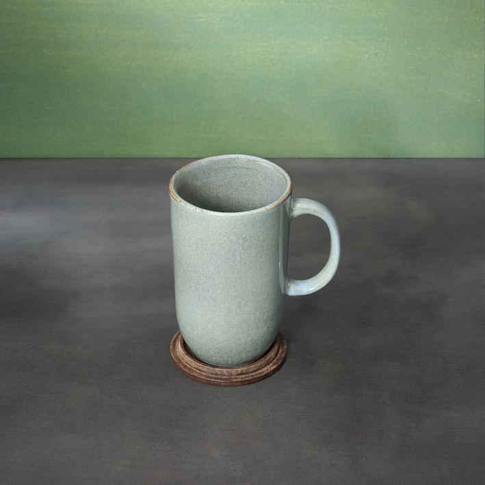 Aqua Rustic Breakfast Gift Set / Mug & Bowl. Picture 1