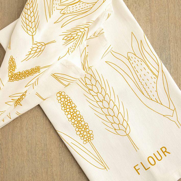 Flour Dish Towel Printed-Amber / Set Of 2 Pcs. Picture 1