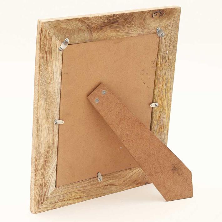 Carving Photo Frame 8'' X 10'' - Natural Wood. Picture 6
