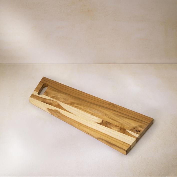 Teak Wood Cheese/Bread Board Rectangle. Picture 2