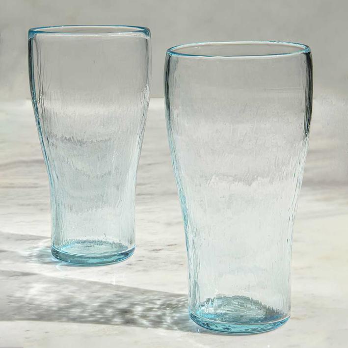 S/2 Quoise Glass Tumbler (Tall). Picture 2