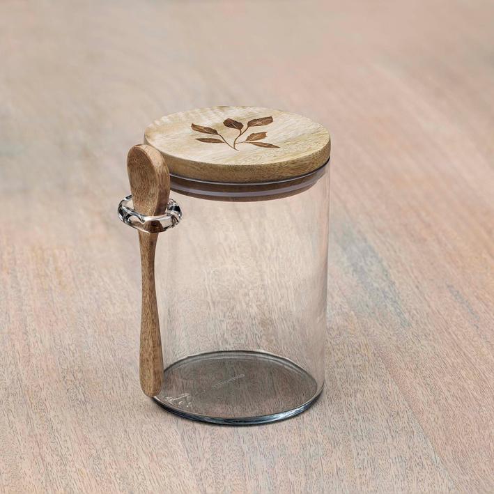 Allora Glass Jar. Picture 2